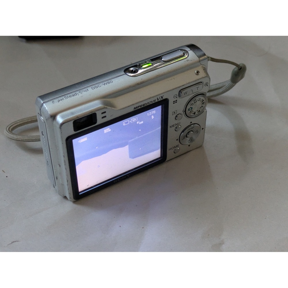 Sony Cyber-shot DSC-W80 7.2MP Digital Camera Silver Bundle 4GB Card Working - Picture 7 of 11
